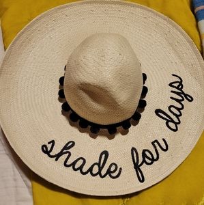 Mud Pie - Shade for Days - Large Beach Hat NWT